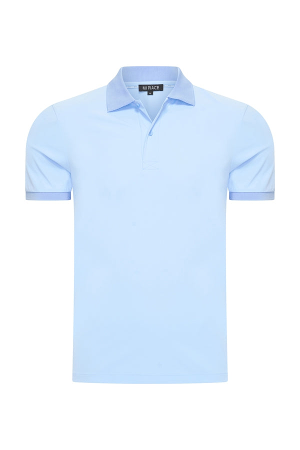 Mi Piace - Men Polo Shirt - Light Blue