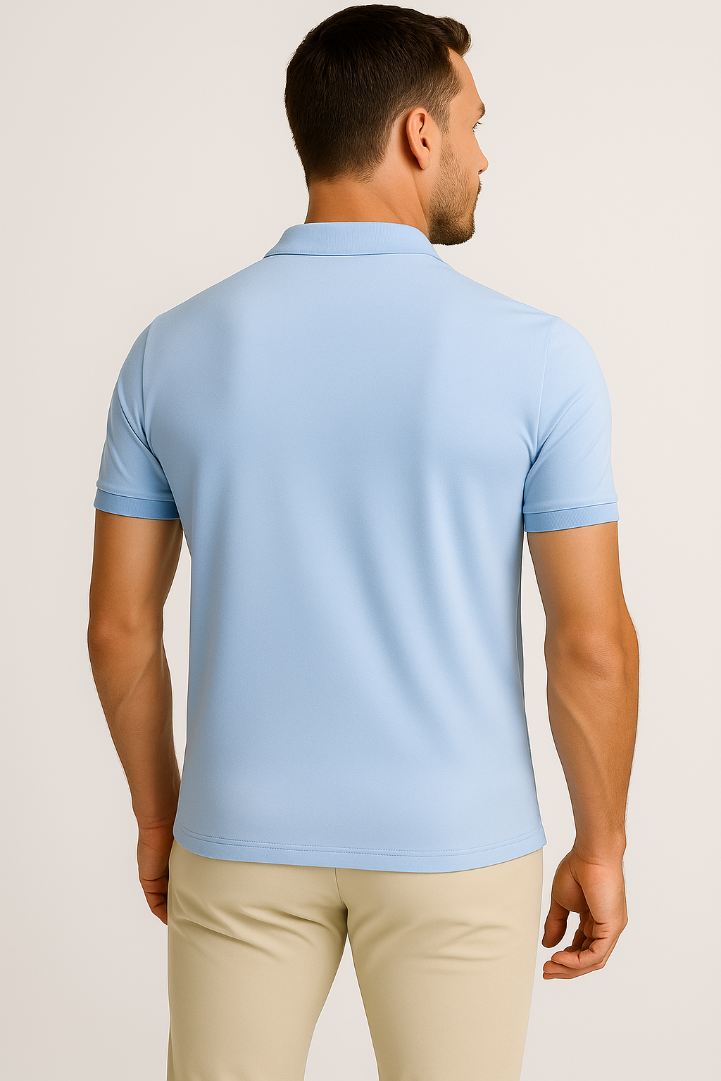 Mi Piace - Herren Poloshirt - Hellblau