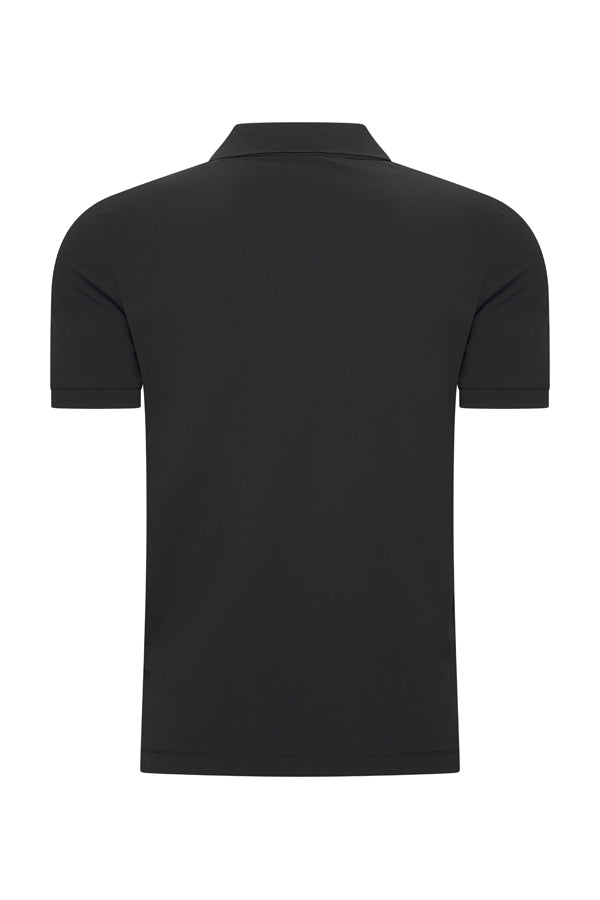 Mi Piace - Men Zip Polo Shirt - Black1