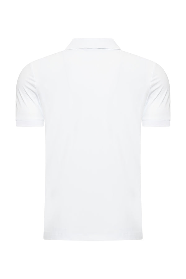 Mi Piace - Men Zip Polo Shirt - White1