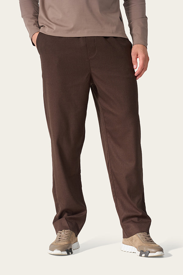 Mi Piace Heren - Men Trousers Woven - Brown