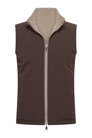 Mi Piace – Herren Gilet Tech Reversible – Taupe