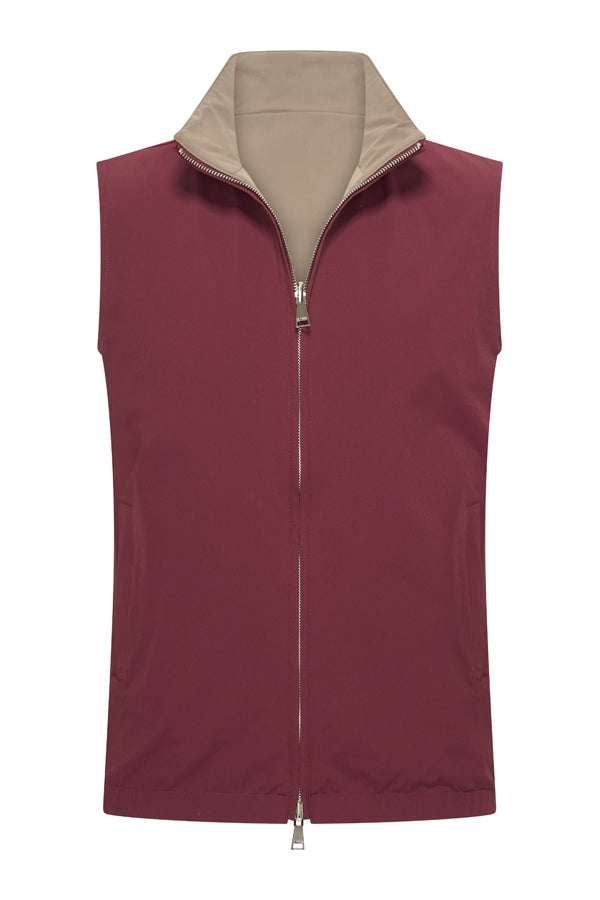 Mi Piace – Herren Gilet Tech Reversible – Taupe