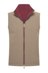 Mi Piace – Herren Gilet Tech Reversible – Taupe