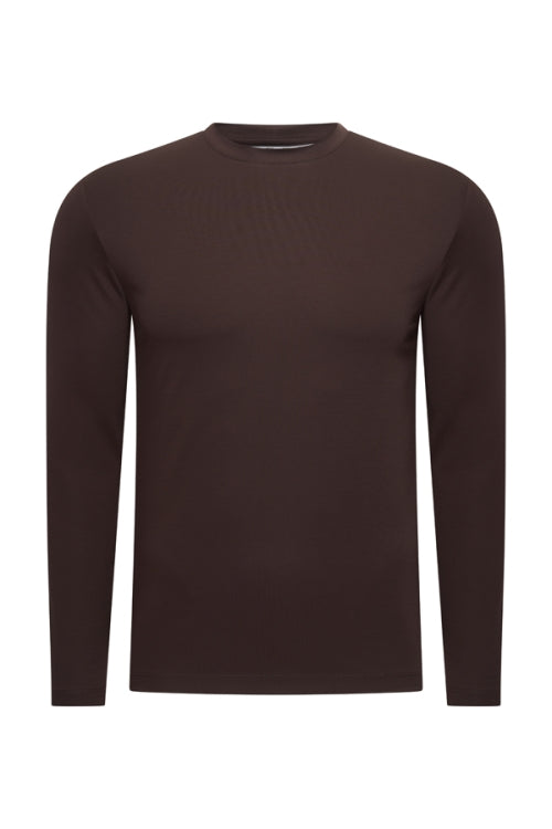 Men_Cotton_Shirt_Long_Sleeves_espresso_front