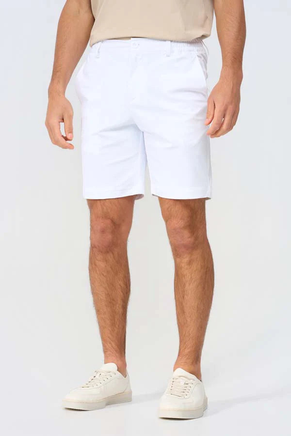 Mi Piace - Men Bermuda Shorts - White