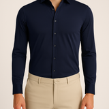 Mi Piace – Herrenbluse – Dunkelblau