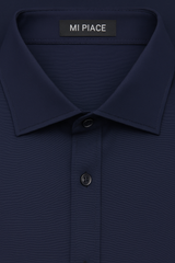 Mi Piace – Herrenbluse – Dunkelblau