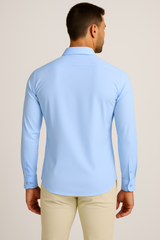 Mi Piace - Herrenbluse - Hellblau