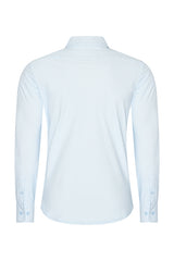 Mi Piace - Men Blouse Check Print - Light Blue