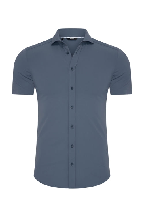 Mi Piace - Men Blouse Short Sleeve - Cloud Blue | Morgen in huis!