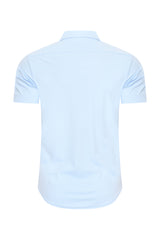 Mi Piace - Men Blouse Short Sleeve - Light Blue1