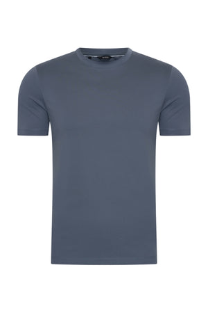 Mi Piace - Men Cotton Shirt Short Sleeves - Cloud Blue | Morgen in huis!