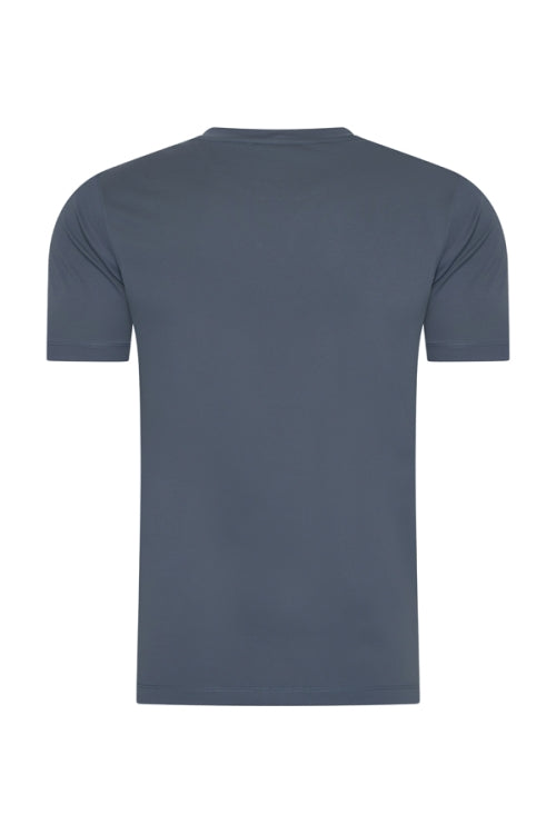 Mi Piace - Men Cotton Shirt Short Sleeves - Cloud Blue | Morgen in huis!