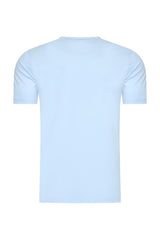 Mi Piace - Men Cotton Shirt Short Sleeves - Light Blue | Morgen in huis!