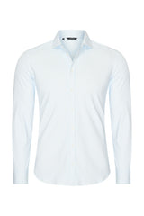 Mi Piace - Men Shirt Cable Print - Blue
