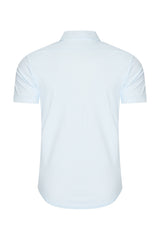 Mi Piace - Men Shirt Check Print - Light Blue33