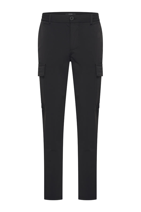 Mi Piace - Men Trousers Straight Cargo - Black