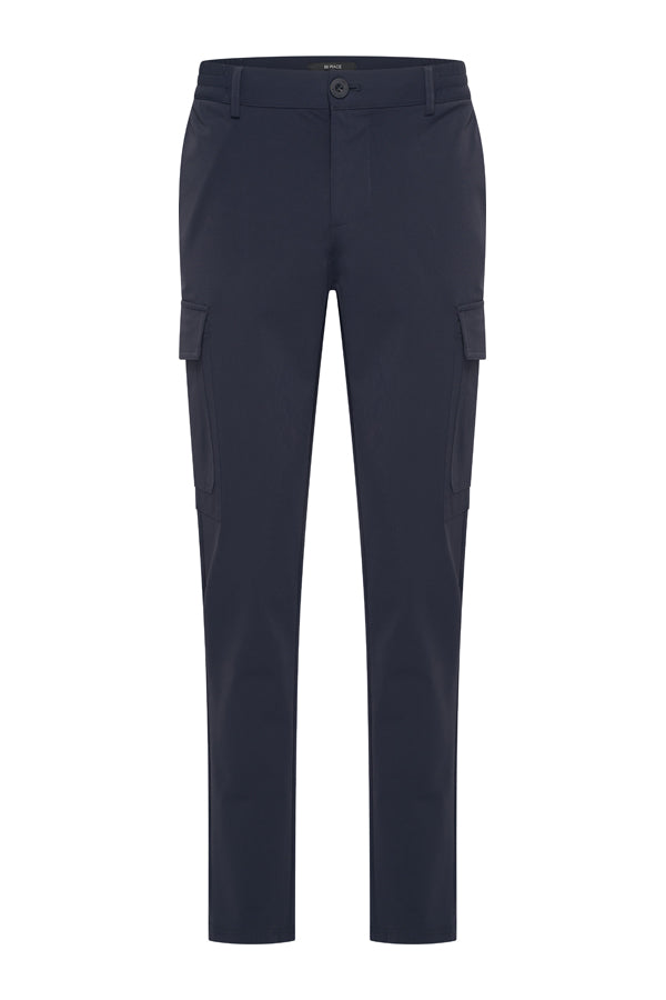 Mi Piace - Men Trousers Straight Cargo - Dark Blue