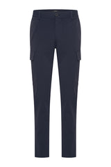 Mi Piace - Men Trousers Straight Cargo - Dark Blue