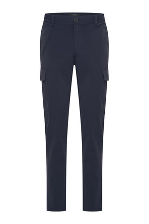 Mi Piace - Men Trousers Straight Cargo - Dark Blue