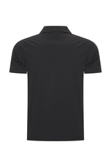 Mi Piace - Men V Neck Polo Shirt - Black1