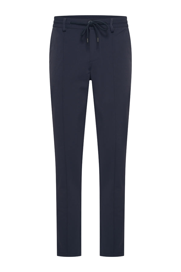 Mi Piace Heren - Men Trousers Pintuck Seam - Dark Blue