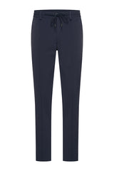 Mi Piace Heren - Men Trousers Pintuck Seam - Dark Blue