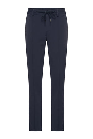 Mi Piace Heren - Men Trousers Pintuck Seam - Dark Blue