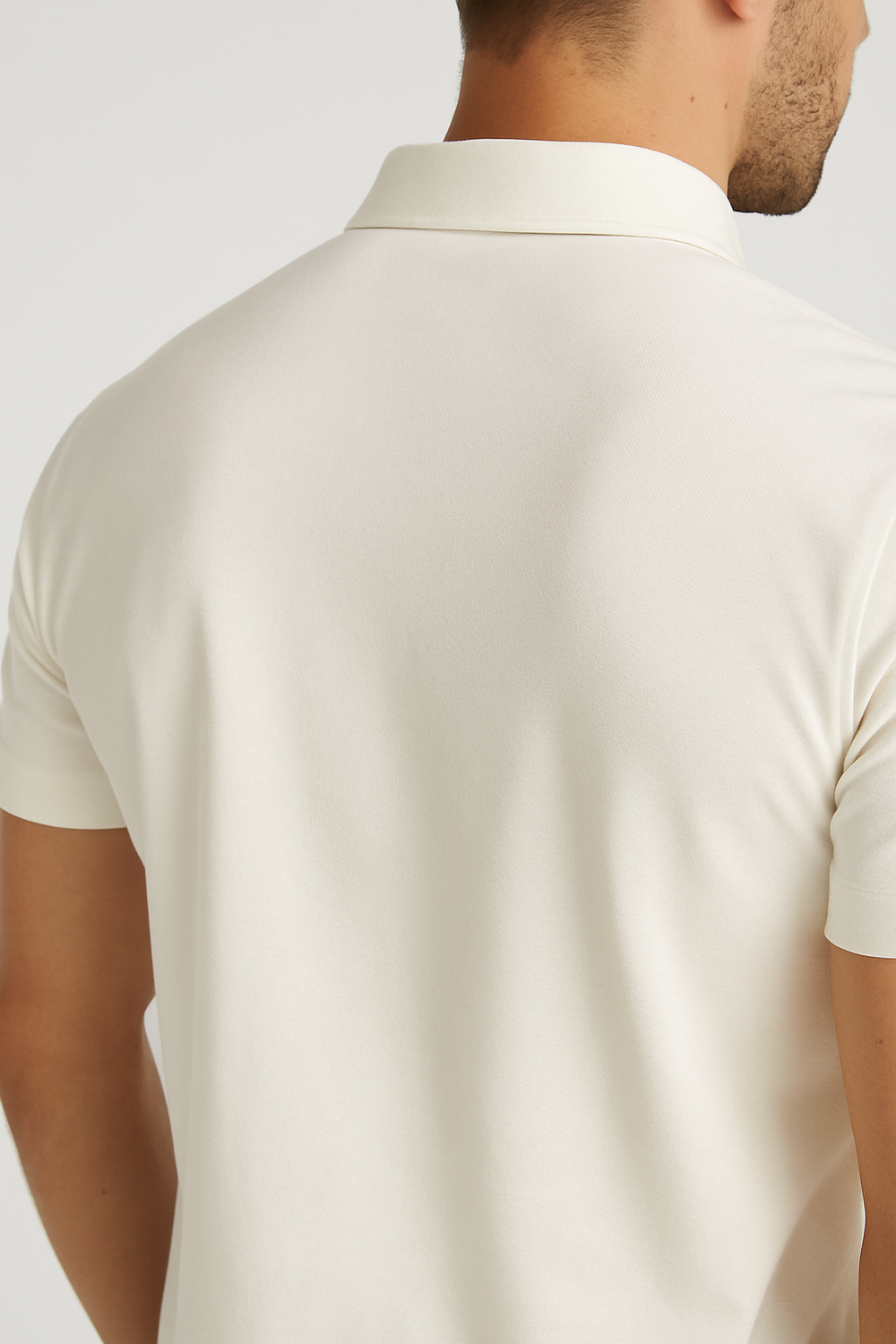 Mi Piace - Herren Bluse Kurzarm - Off White