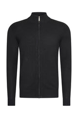 Mi Piace Heren - Men Cardigan Zip - Black