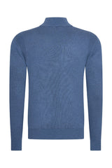 Mi Piace Heren - Men Cardigan Zip - Blue