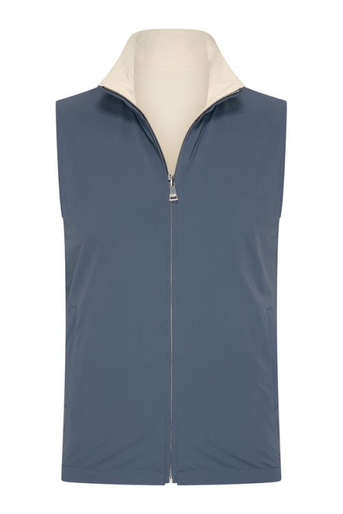 Mi Piace Heren - Men Gilet Tech Reversible - Cloud Blue | Kit | Morgen in huis!