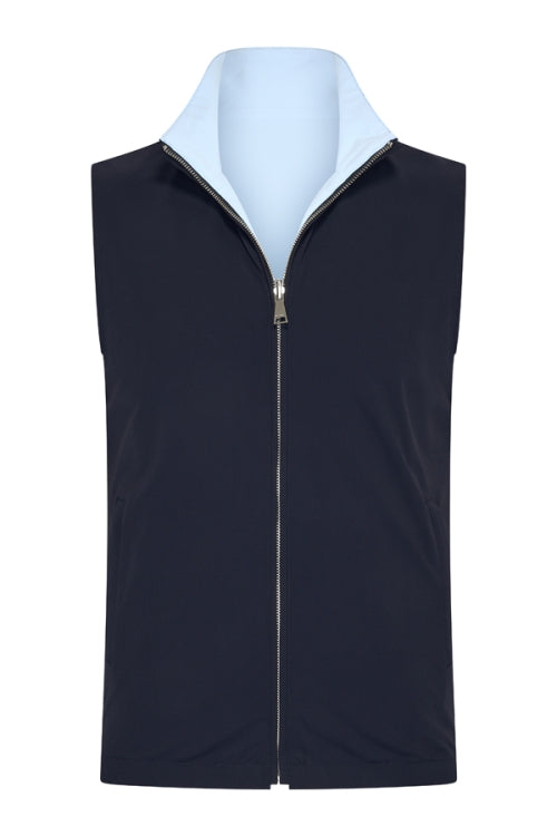 Mi Piace Heren - Men Gilet Tech Reversible - Dark Blue | Light Blue | Morgen in huis!