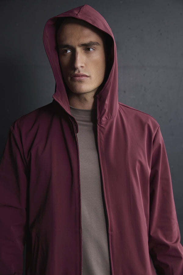 Mi Piace Heren - Men Jack Hooded - Burgundy