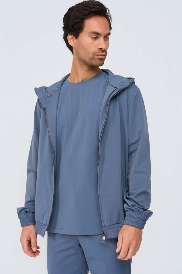 Mi Piace Heren - Men Jack Hooded - Cloud Blue