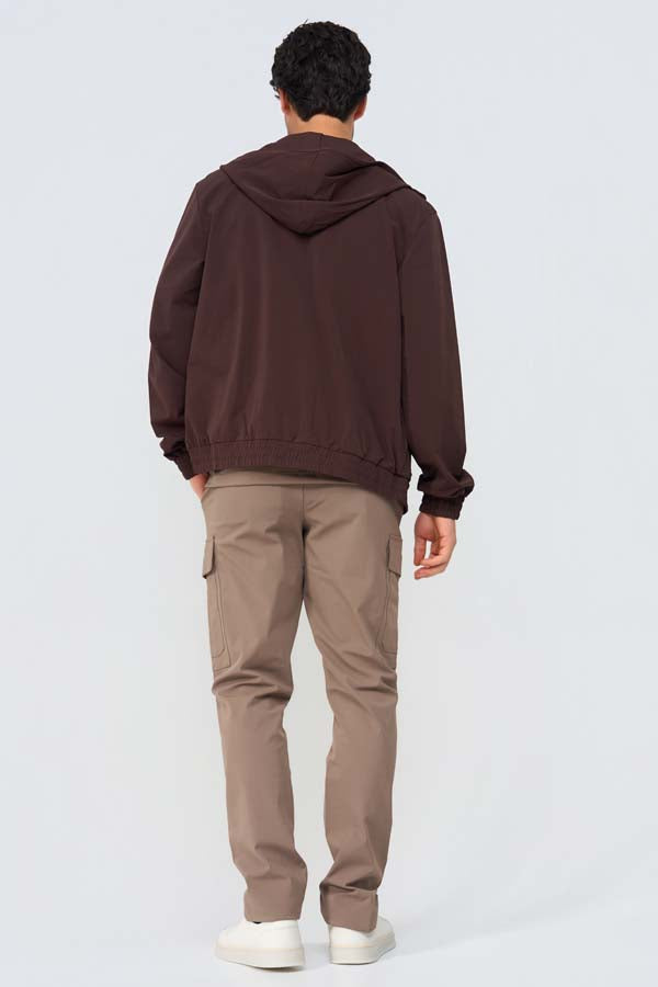 Mi Piace Heren - Men Jack Hooded - Espresso