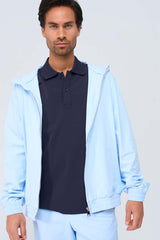 Mi Piace Heren - Men Jack Hooded - Light Blue