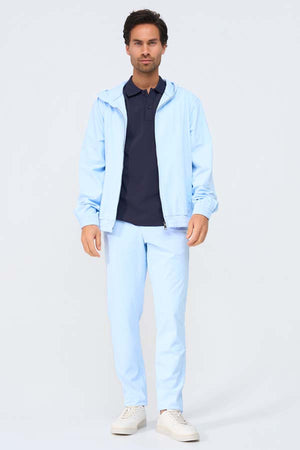 Mi Piace Heren - Men Jack Hooded - Light Blue