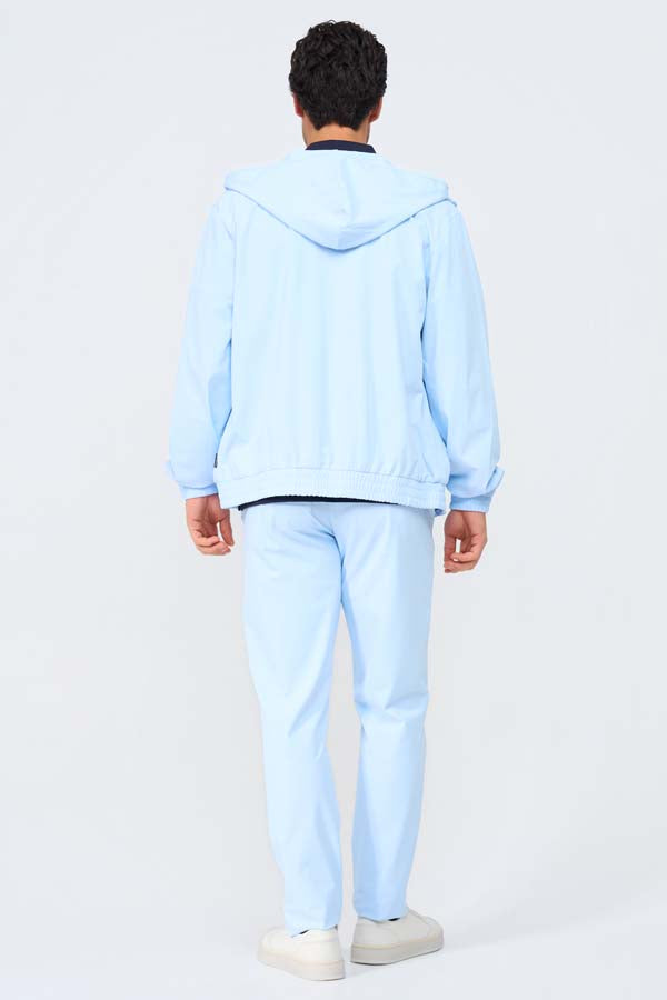 Mi Piace Heren - Men Jack Hooded - Light Blue