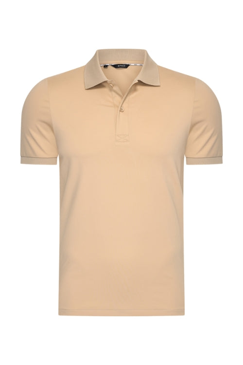 Mi Piace Heren - Men Polo Cotton - Beige 1