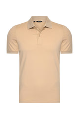 Mi Piace Heren - Men Polo Cotton - Beige 1