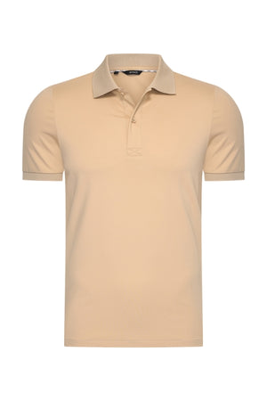 Mi Piace Heren - Men Polo Cotton - Beige 1