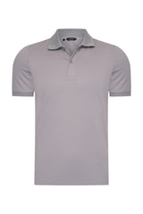 Mi Piace Heren - Men Polo Cotton - Elephant Grey 1