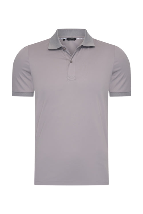 Mi Piace Heren - Men Polo Cotton - Elephant Grey 1