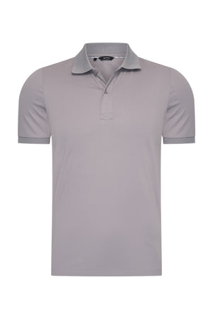 Mi Piace Heren - Men Polo Cotton - Elephant Grey 1