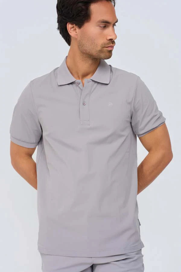 Mi Piace Heren - Men Polo Cotton - Elephant Grey | Morgen in huis!