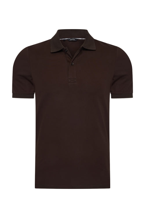 Mi Piace Heren - Men Polo Cotton - Espresso 1
