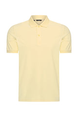 Mi Piace Heren - Men Polo Shirt - Pastel Yellow