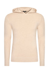 Mi Piace Heren - Men Pullover Hooded - Beige